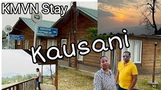 Best place to stay in Kausani with Himalayan view  KMVN  Kumaon Uttarakhand trip latest [upl. by Dennet]