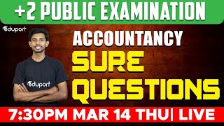 Plus Two Accountancy Public Exam  Sure Questions  Eduport Commerce [upl. by Harris836]