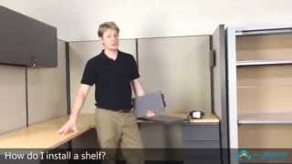 How to Install a Cubicle Shelf [upl. by Abramson584]