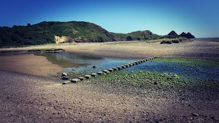 A Walk to Pennard and Down To Three Cliffs Bay [upl. by Llenrag734]