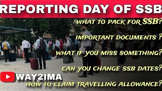 reporting day of SSB  Way2IMA  what to do before SSB  SSB FAQs [upl. by Enelez]