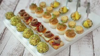 5 canapés fáciles y rápidos sin tener que cocinar [upl. by Searby333]