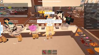 My promotion to EA at Venti Cafe  ROBLOX [upl. by Nylekcaj]