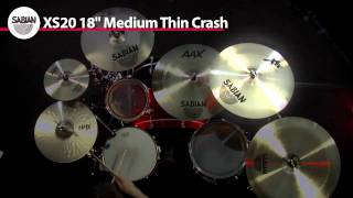 SABIAN 18quot Xs20 Crash Product Demo [upl. by Boynton]