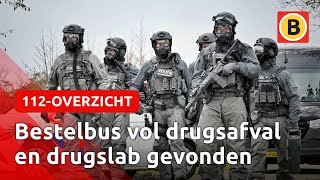 ARRESTATIETEAM valt DRUGSLAB binnen  112overzicht [upl. by Esylle719]