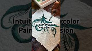 Intuitive Watercolor Painting Painting Without a Plan watercolor intuitiveart art watercolorart [upl. by Eustache]