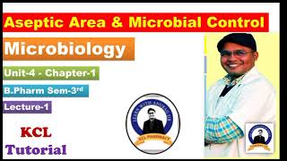 Aseptic Area amp Microbial Control clean Room Concept  chapter 1 Unit4  Microbiology 3rd Sem [upl. by Malloch]