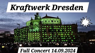 Kraftwerk Full Concert Dresden [upl. by Tocs]