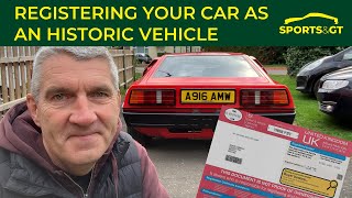 How to register your car as a classic UK [upl. by Orna719]