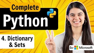 Lecture 4  Dictionary amp Set in Python  Python Full Course [upl. by Cesare]