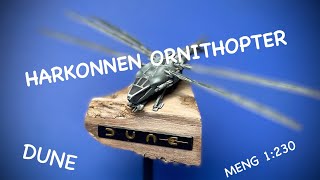 Harkonnen Ornithopter 1230  small diorama from DUNE  DUNE Ornithopter MENG scifi model  Diuna [upl. by Enywtna]