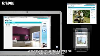 D Link DCS 933L Cámara Videovigilancia iPhone iPad Android RepetidorWiFi [upl. by Aynav]