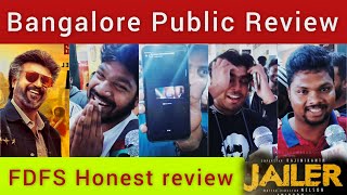 JAILER Public Review  Bangalore Public response  JAILER FDFS Honest review jailer jailerreview [upl. by Enilasor267]