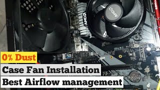 How to Install Extra case Fan to Gaming PC  Best Airflow settings [upl. by Oiramrej]