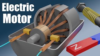 How does an Electric Motor work DC Motor [upl. by Draned]