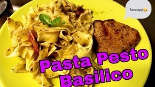 PASTA WITH PESTO BASILICO SAUCE AND STEAK  YUMMERS AND DELICIOUS Food and Life Vlog [upl. by Ellebana]