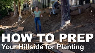 How to Prep Your Steep Slope for the Dirt Locker Hillside Terracing and Erosion Control System [upl. by Macpherson421]