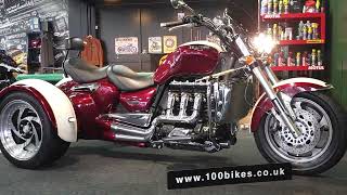 Triumph Rocket Grinnall R3T Trike www100bikescouk [upl. by Penthea]