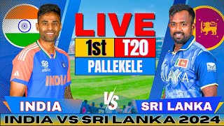 🔴 Live India vs Sri Lanka 1st T20  Live Match Score amp Commentary  IND vs SL Live match Today [upl. by Eelrebmik]