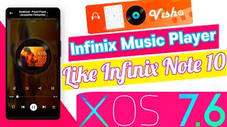 Infinix Mobiles Xos 76 Android 11 Music Player  Infinix First Music Player [upl. by Akinwahs]