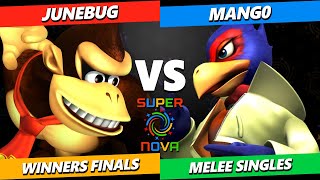 Supernova 2024 WINNERS FINALS  Junebug Donkey Kong Vs Mango Falco Smash Melee Tournament [upl. by Berck]