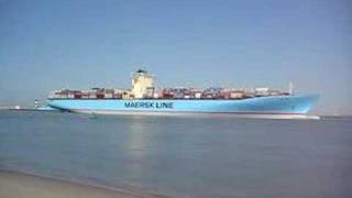 Emma Maersk Arriving Rotterdam Harbour [upl. by Llejk]