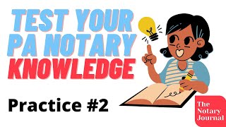 Pennsylvania Notary Test Practice Questions 2 [upl. by Aihsema661]