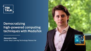 Democratizing highpowered computing techniques with MediaTek [upl. by Feirahs]