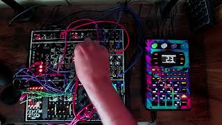 Eurorack Modular  SP404 MK2 Jam Dubstep Techno [upl. by Macpherson]