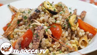 606  Farro di mareprimo estivo da copiare pasta fredda di pesce ricetta leggera e facile [upl. by Asirral]