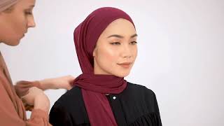 60 Second Hijab Tutorial  3 ways to style our Luxe Jersey Hijab  INAYAH [upl. by Dublin]