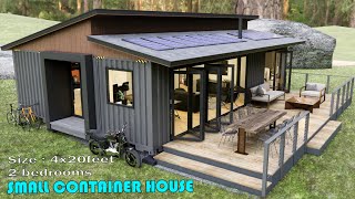 Shipping Container house full tour  modern interior container house [upl. by Lona]