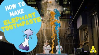 How to make elephant toothpaste  behind the scenes with Nanogirl and Boris [upl. by Janifer]