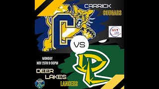 MVI Live  Carrick vs Deer Lakes  2024 PIHL  112524 [upl. by Zetnas]