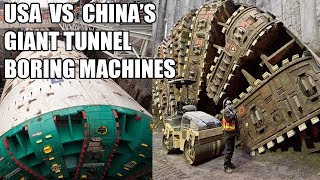 USA vs Chinas Giant Tunnel Boring Machines MEGASIZE Tunnel Boring Machines [upl. by Suoiradal]