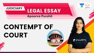 Contempt of Court  Legal Essay  Apoorva Purohit  Linking Laws [upl. by Casady]