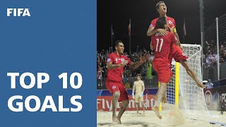 TOP 10 GOALS  FIFA Beach Soccer World Cup Tahiti 2013 [upl. by Boiney76]