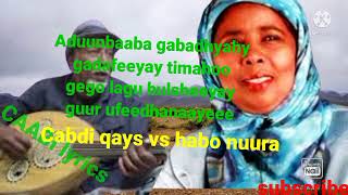 cabdi qays vs hibo nuura aduunbaaba gabadh yahay [upl. by Labina]