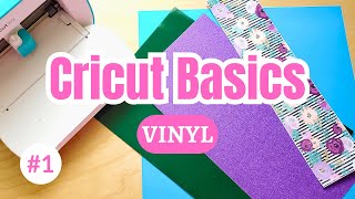 Cricut Basics For Beginners 1  How to Use Adhesive Vinyl [upl. by Richers]