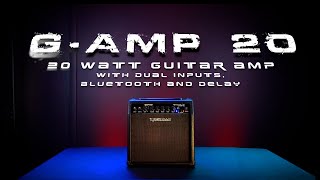 The Rockville GAMP 20 Watt Guitar Amplifier Dual Input Combo Amp with Bluetooth and Delay [upl. by Zack]