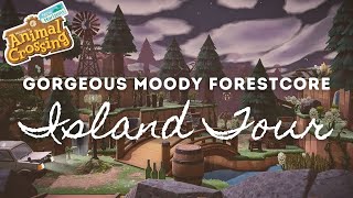 GORGEOUS MOODY FORESTCORE ISLAND TOUR  Animal Crossing New Horizons [upl. by Oidualc]