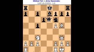 Mikhail Tal vs Artur Darzknieks Tal chess game Tal best secrfice [upl. by Cottrell]