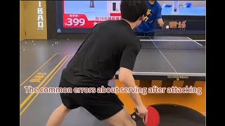 table tennisThe common errors about attacking after serving！ [upl. by Sadoff938]