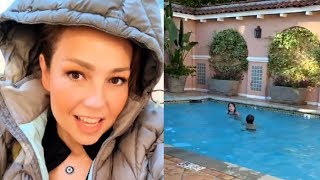 Thalía y su familia se van de vacaciones 21 de octubre 2018 [upl. by Ahsenhoj288]