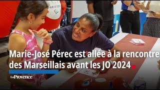 MarieJosé Pérec est allée à la rencontre des Marseillais avant les JO 2024 [upl. by Mayeda242]