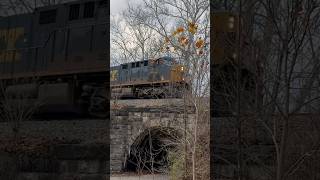 CSXT821 horn salute under masontown bridge [upl. by Som]