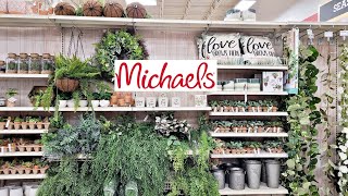 MICHAELS SPRING DECOR 2021 FAUX PLANTS SUCCULENTS SHOP WITH ME [upl. by Ronda]