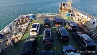 Onboard MV BARFLEUR Departing Cherbourg on 190823 [upl. by Noivart]