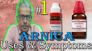 Arnica in Hindi Part 1  Uses amp Symptoms in Homeopathy by Dr P S Tiwari [upl. by Sheffy]