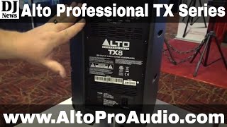 AltoPro TX10 TX8 TX12 TX15 Series Speakers For Mobile DJs  Disc Jockey News [upl. by Roid]